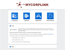 Tablet Screenshot of mycorplink.com